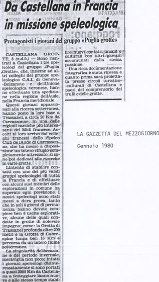 La Gazzetta del Mezzogiorno 01/1980