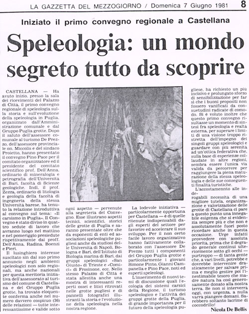 La Gazzetta del Mezzogiorno 07/06/1981