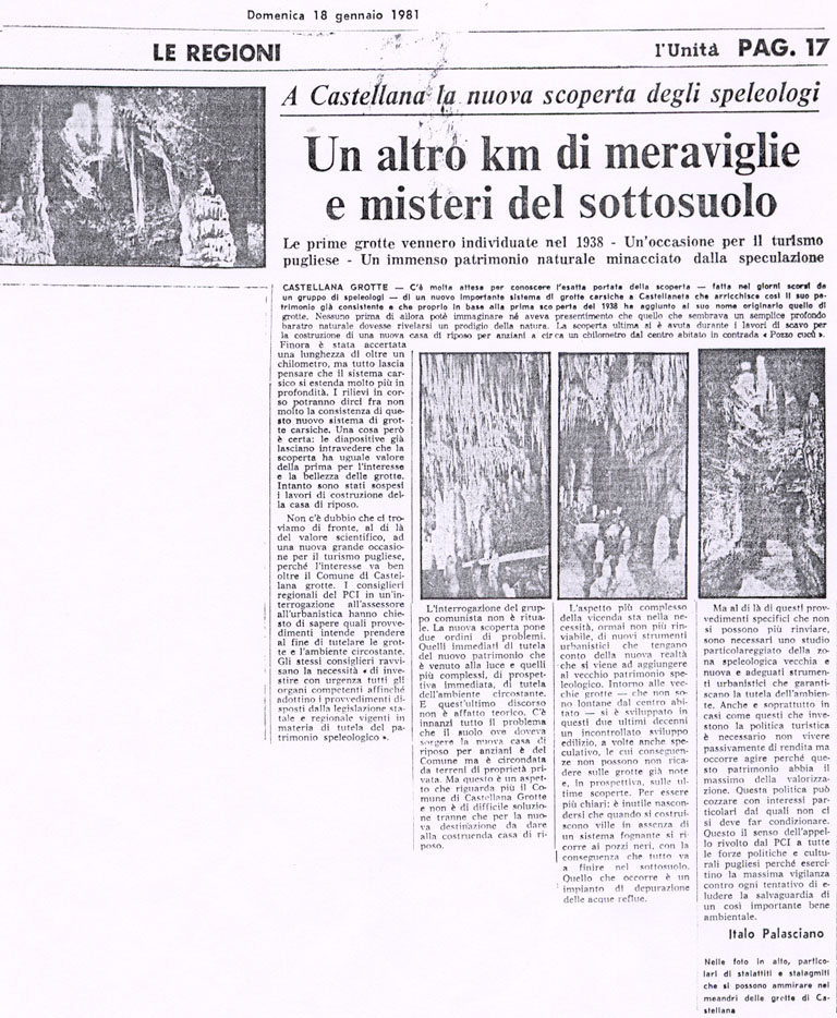 La Gazzetta del Mezzogiorno 18/01/1981