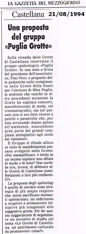 La Gazzetta del Mezzogiorno 21/08/19944