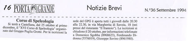 Portagrande Settembre n. 6 - 36 1994