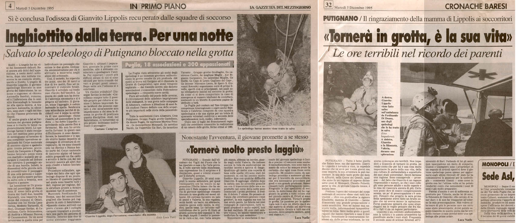 La Gazzetta del Mezzogiorno 05/12/1995